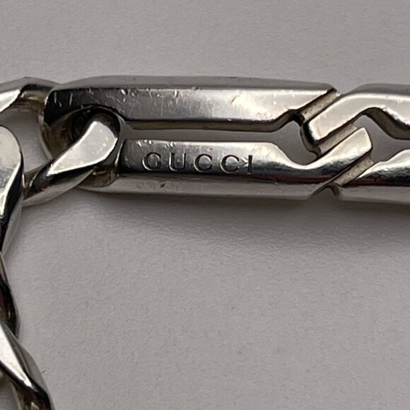 GUCCI Infinity Knot Chain Bracelet Sterling Silver 925 - Preowned - Picture 3 of 11